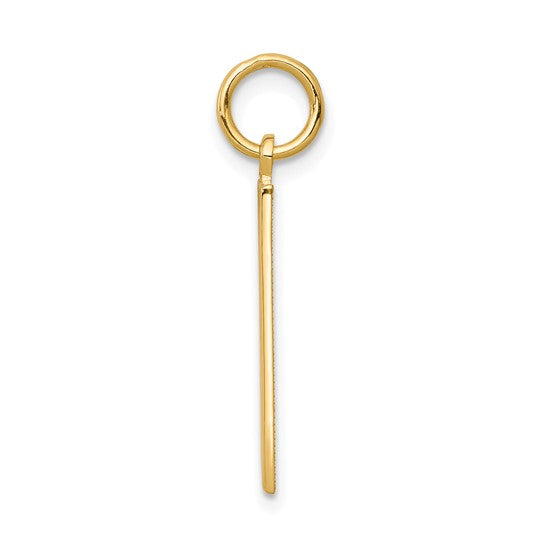 10kt Yellow Gold Solid Bingo Card Charm