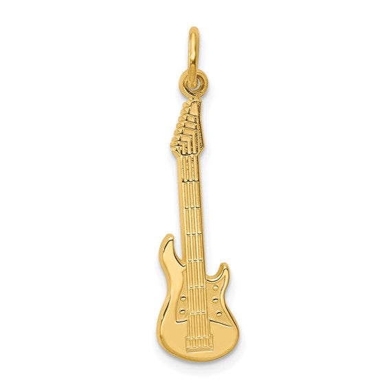 10kt Yellow Gold Guitar Charm