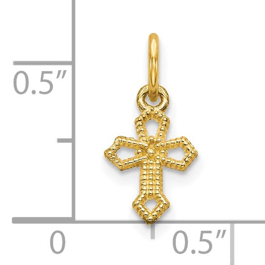 10kt Yellow Gold Cross Charm