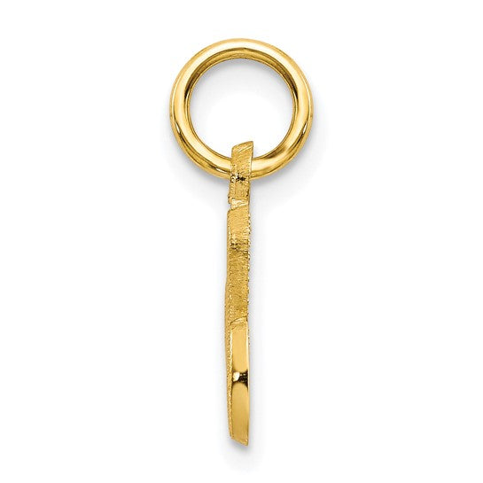 10kt Yellow Gold Initial C Charm
