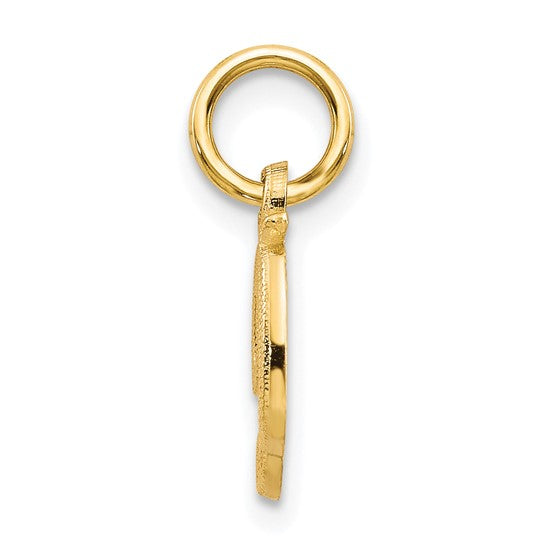 10kt Yellow Gold Initial D Charm