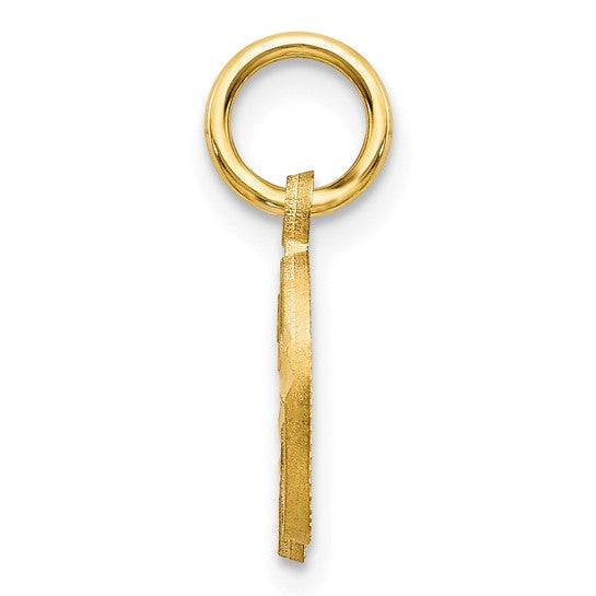 10KT Yellow Gold Initial D Charm