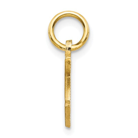 10kt Yellow Gold Initial F Charm