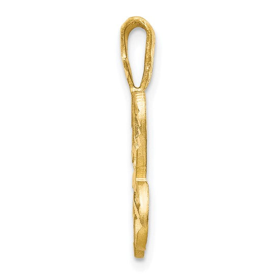 10kt Yellow Gold Initial H Pendant