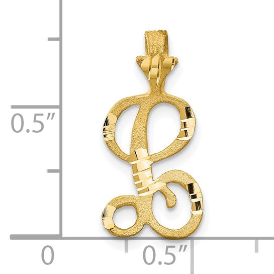 10kt Yellow Gold Initial L Pendant