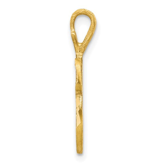 10kt Yellow Gold Initial W Pendant