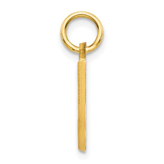 10kt Yellow Gold Initial J Charm