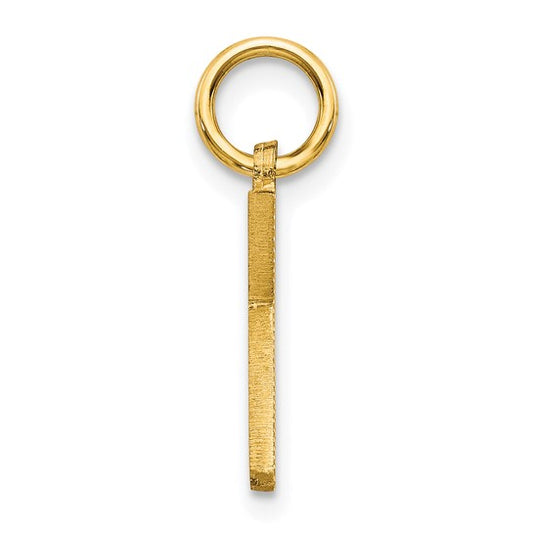 10kt Yellow Gold Initial K Charm