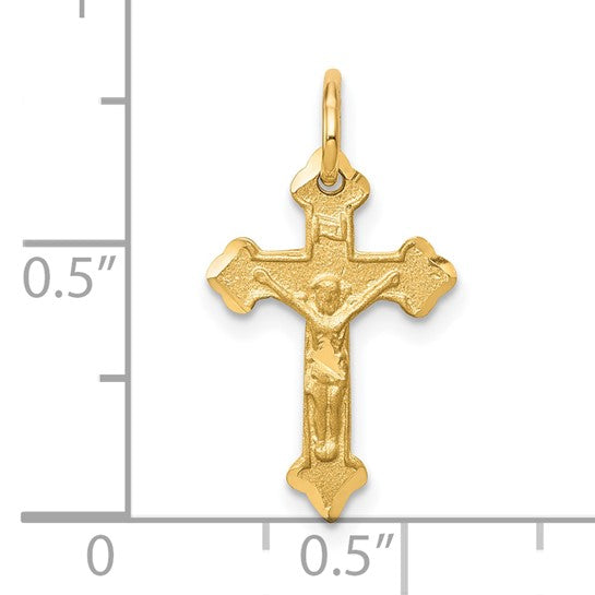 10kt Yellow Gold Crucifix Charm