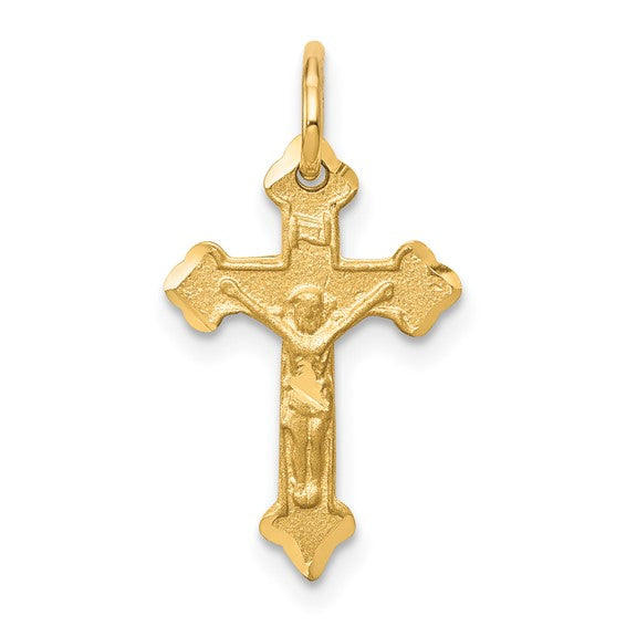 10kt Yellow Gold Crucifix Charm