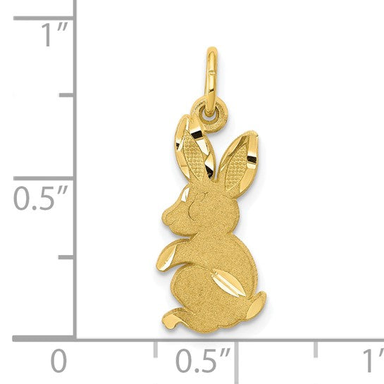 10kt Yellow Gold Baby Bunny Charm