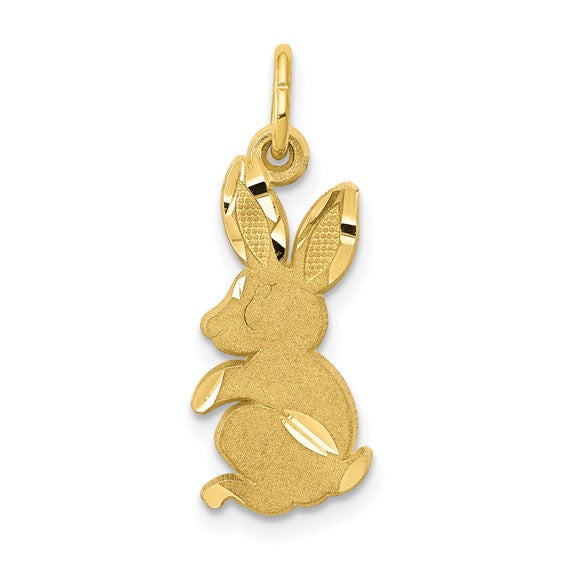 10kt Yellow Gold Baby Bunny Charm