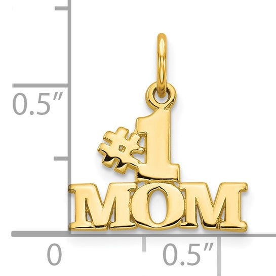 10KT Yellow Gold #1 MOM Charm