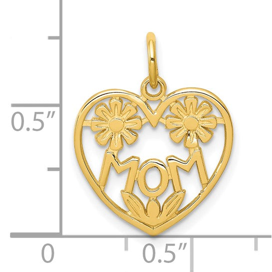 10kt Yellow Gold MOM Charm
