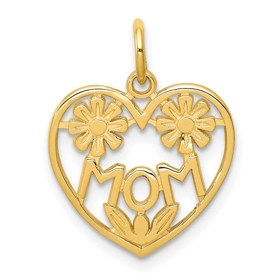 10kt Yellow Gold MOM Charm