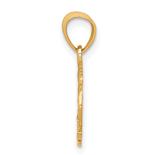 10KT Yellow Gold w/Rhodium #1 MOM Charm
