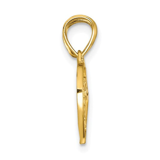 10KT Yellow Gold BIG SIS, Lil SIS Break-Apart Heart Charm