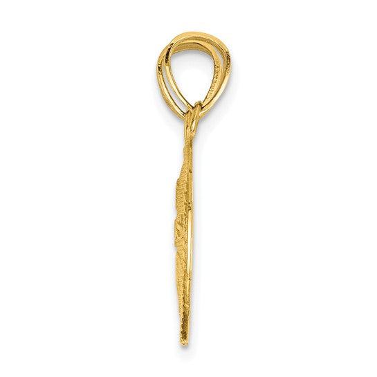 10KT Yellow Gold BEST FRIENDS Break-A-Part Heart Pendant