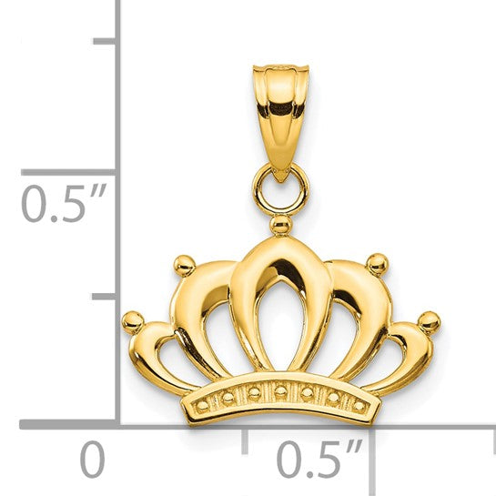 10kt Yellow Gold Crown Charm