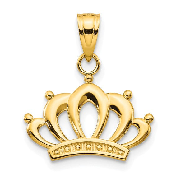 10kt Yellow Gold Crown Charm