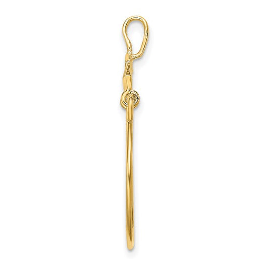 10KT Yellow Gold Cards and Dice Charm Holder
