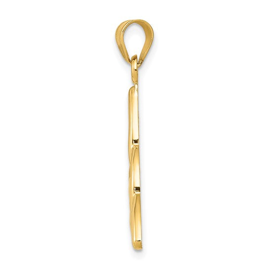 10kt Yellow Gold Polished Trinity Pendant