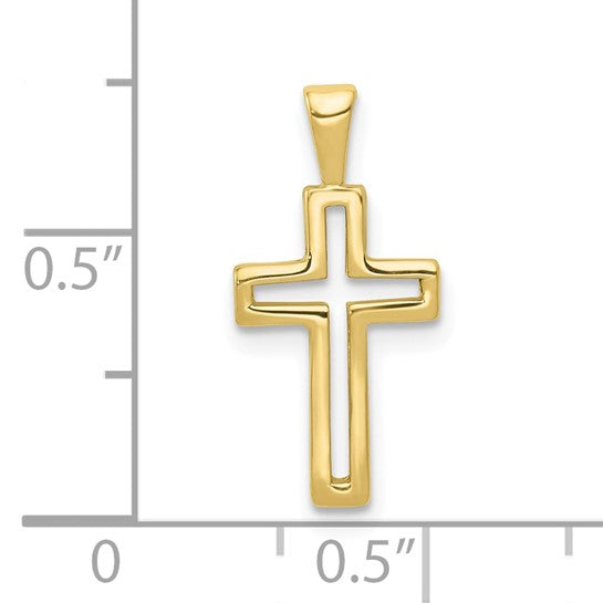 10kt Yellow Gold Cross Charm