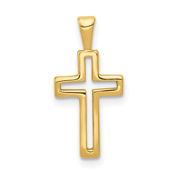 10kt Yellow Gold Cross Charm