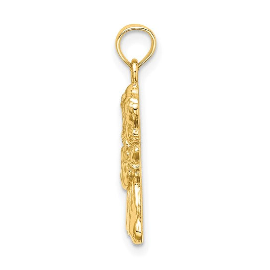 10kt Yellow Gold Praying Girl Charm