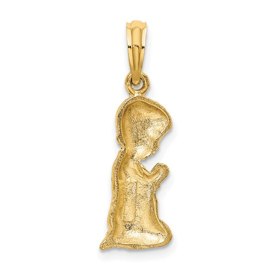 10kt Yellow Gold Praying Boy Charm