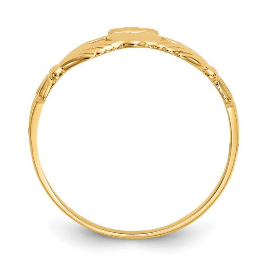 10kt Yellow Gold Claddagh Ring