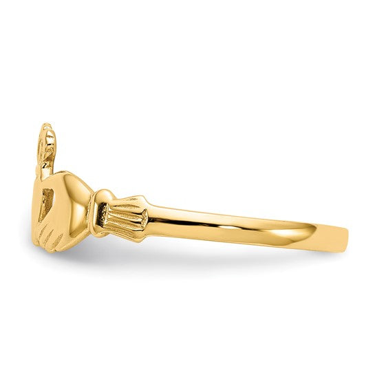 10kt Yellow Gold Claddagh Ring