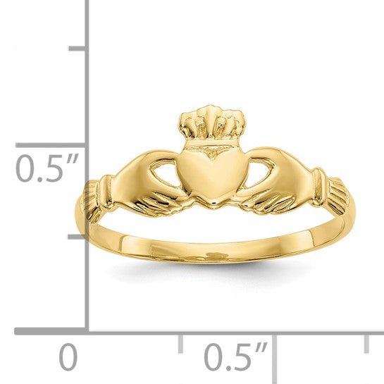 10kt Yellow Gold Claddagh Ring