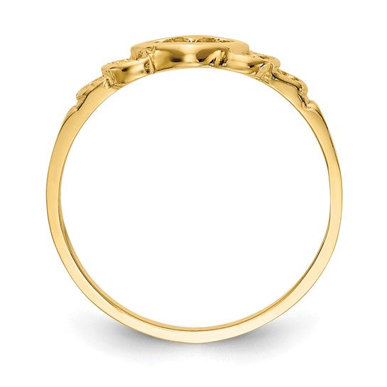 10kt Yellow Gold Heart Child's Ring