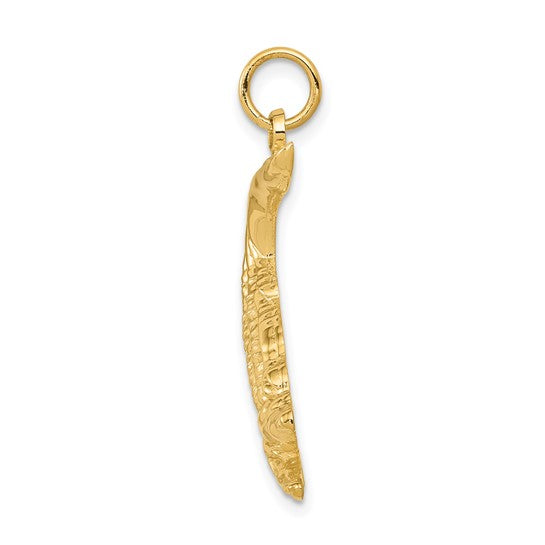 10kt Yellow Gold Alligator Charm