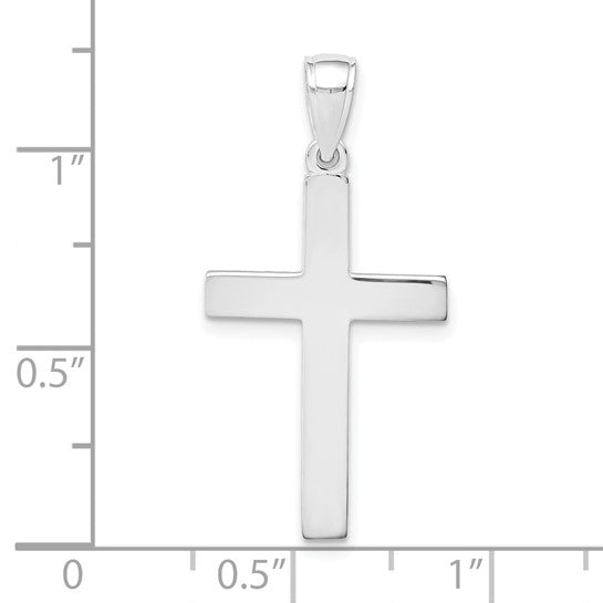 10kt White Gold Cross Pendant