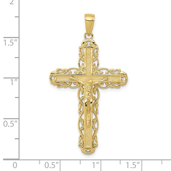 10kt Yellow Gold Crucifix Pendant