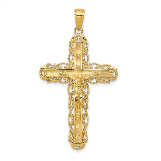 10kt Yellow Gold Crucifix Pendant