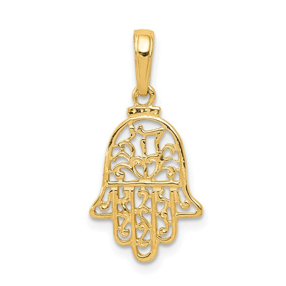 10kt Yellow Gold Chamseh Pendant