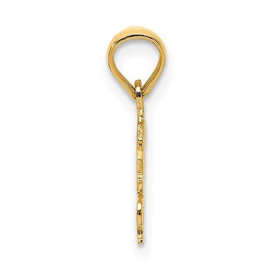 10KT Yellow Gold BORN TO SHOP Charm