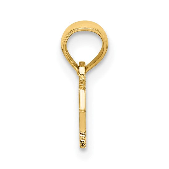 10KT Yellow Gold Polished BRAT Charm