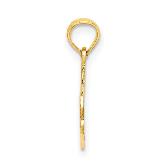 10KT Yellow Gold #1 NANA  Script Charm