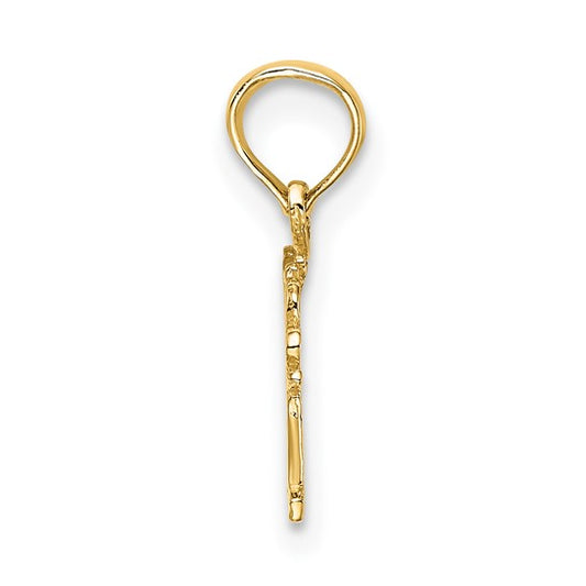 10KT Yellow Gold LITTLE ANGEL Charm