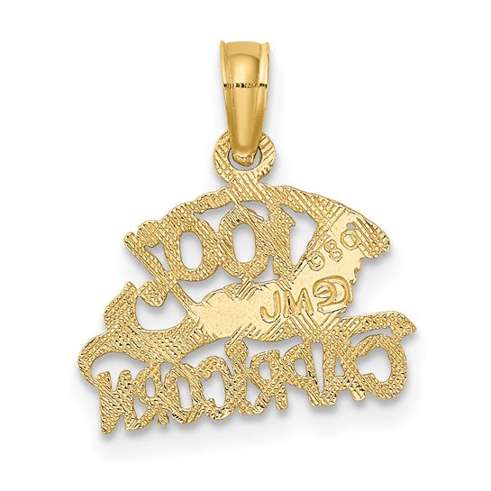 10KT Yellow Gold 100% CAPRICORN Zodiac Charm