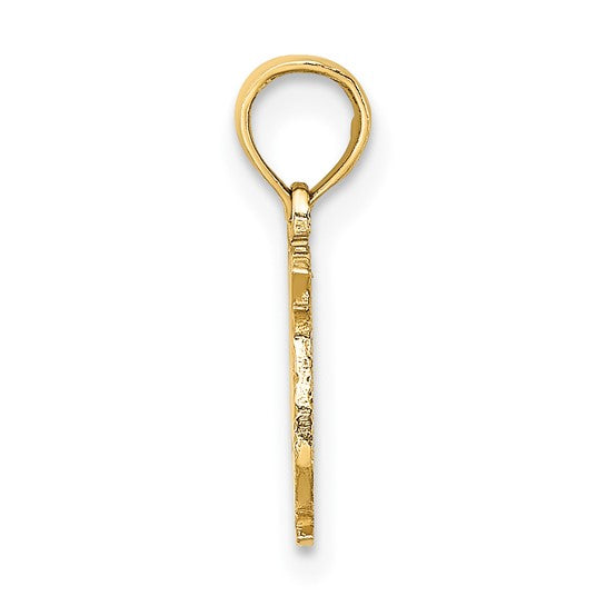 10KT Yellow Gold 100% PISCES Zodiac Charm