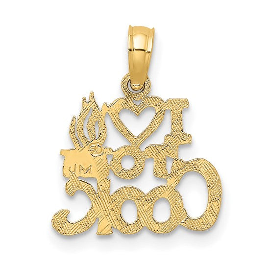 10KT Yellow Gold I HEART TO COOK Charm