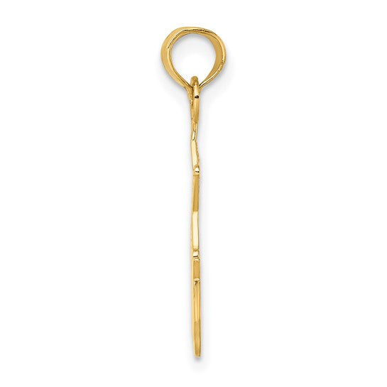 10kt Yellow Gold I HEART MY SHERIFF Charm