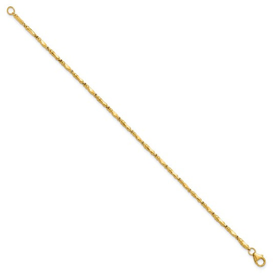 Leslie's 10KT Polished Fancy Link Bracelet