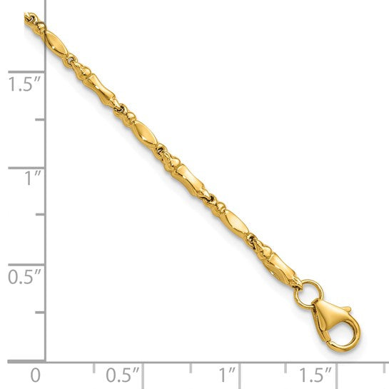 Leslie's 10KT Polished Fancy Link Bracelet
