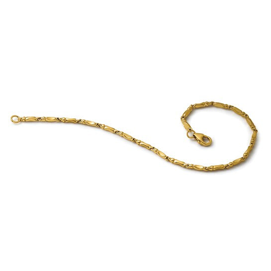 Leslie's 10KT Polished Fancy Link Bracelet